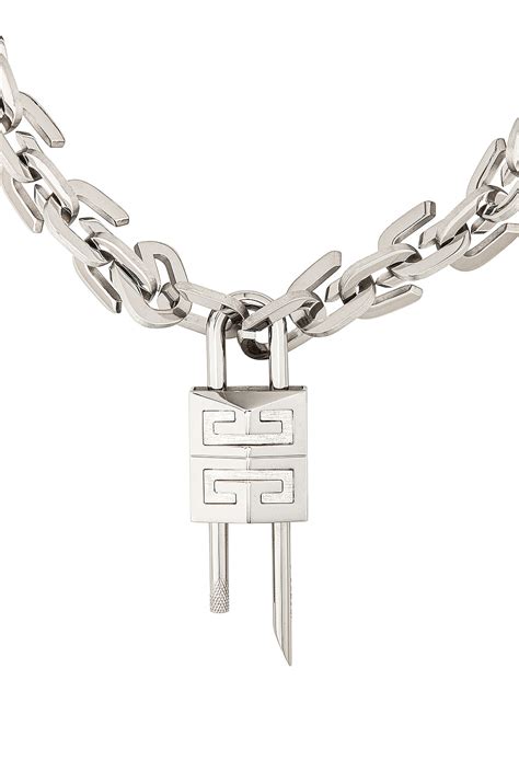 givenchy collar necklace free shipping|givenchy medium lock necklace.